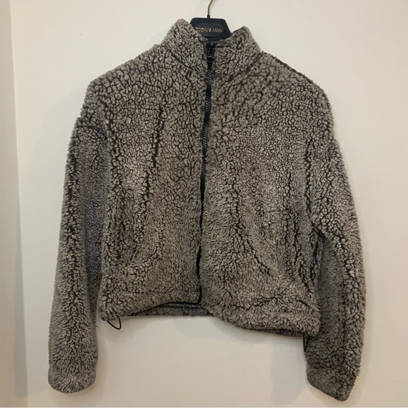 Garage brown Teddy jacket - Picture 3 of 9